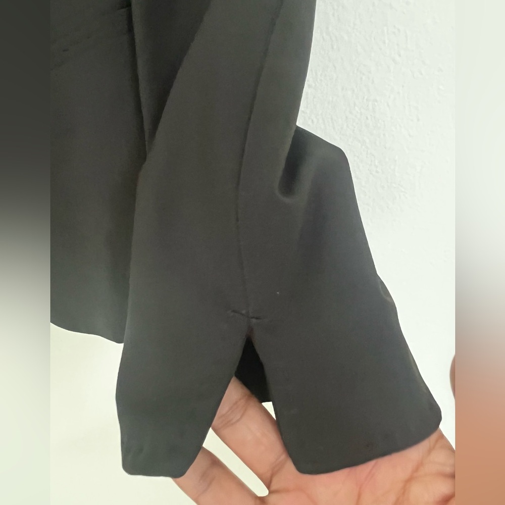ELI TAHARI Black Lined Tailored Blazer Women’s Career Office Jacket Xtra-Small - Picture 8 of 12